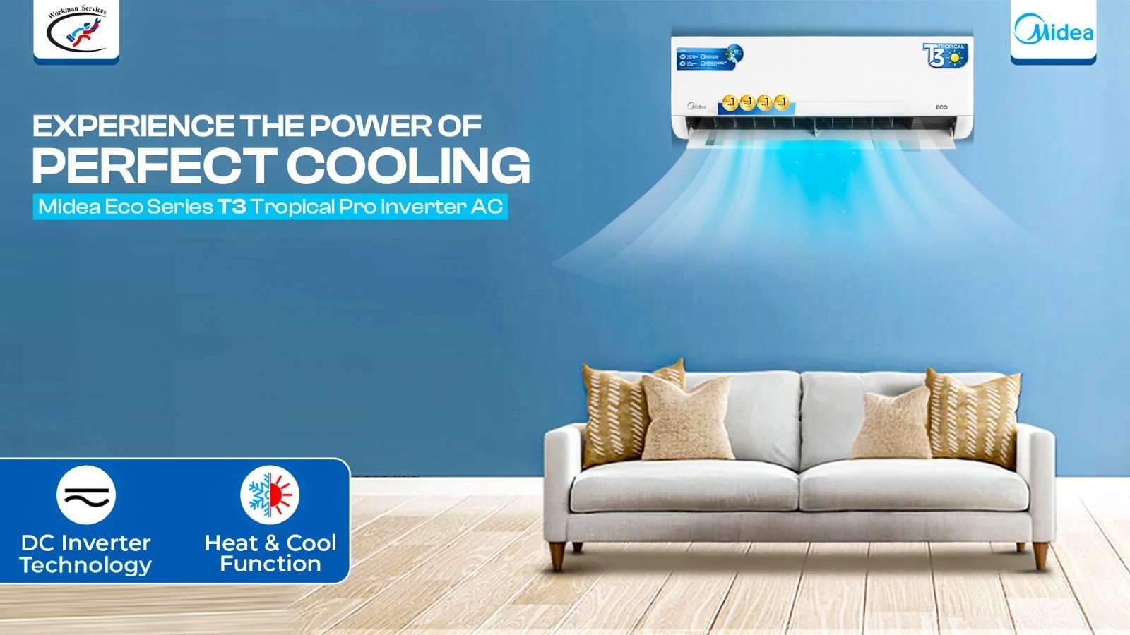 midea eco series, Midea 2 ton t3 ac, Midea 2 ton ac, T3 Tropical Pro ac, Tropical Pro Eco Series ac, R410 ac, 